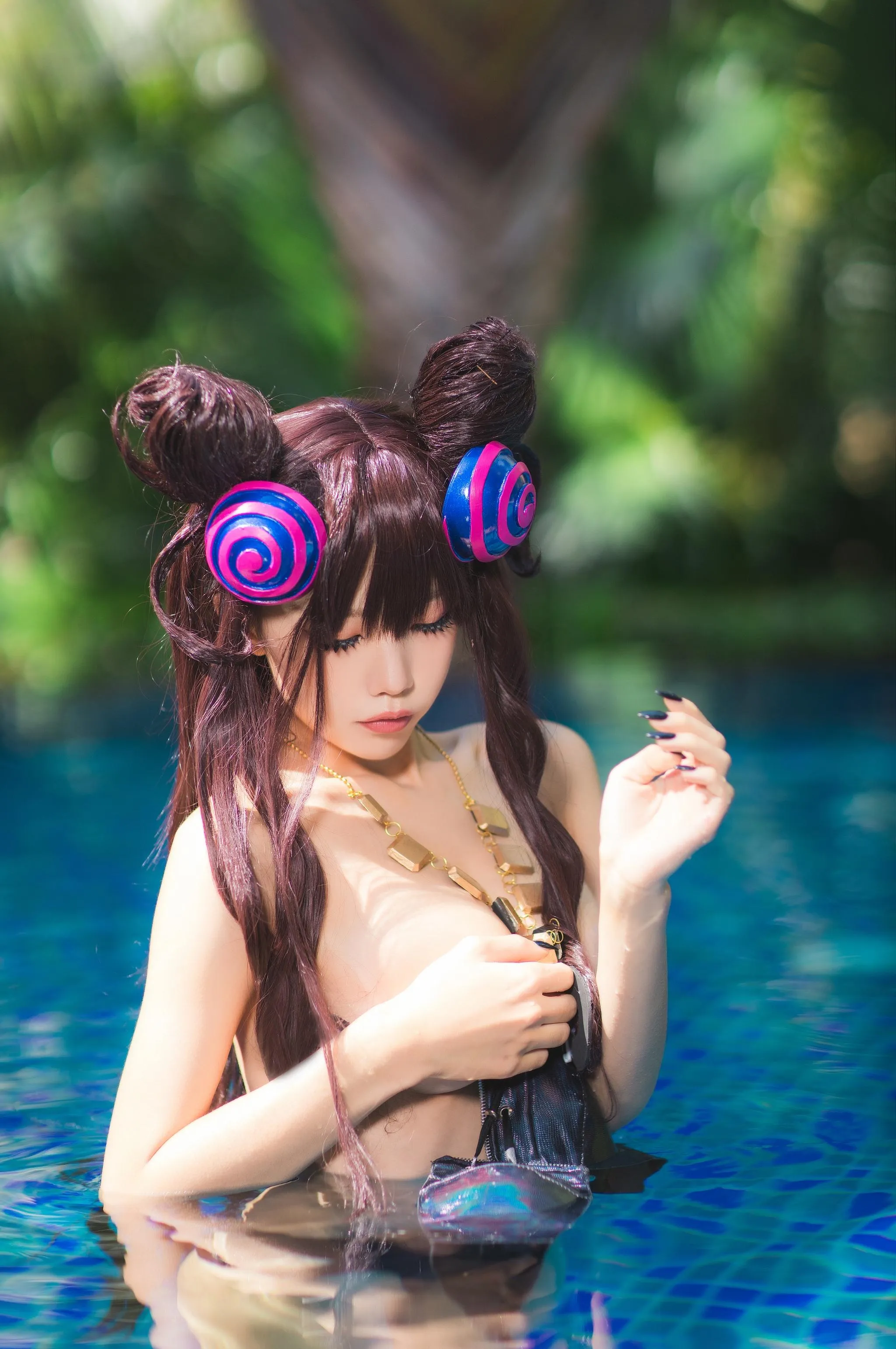 水淼 – NO.42 紫式部水着Ver [41P]插图3